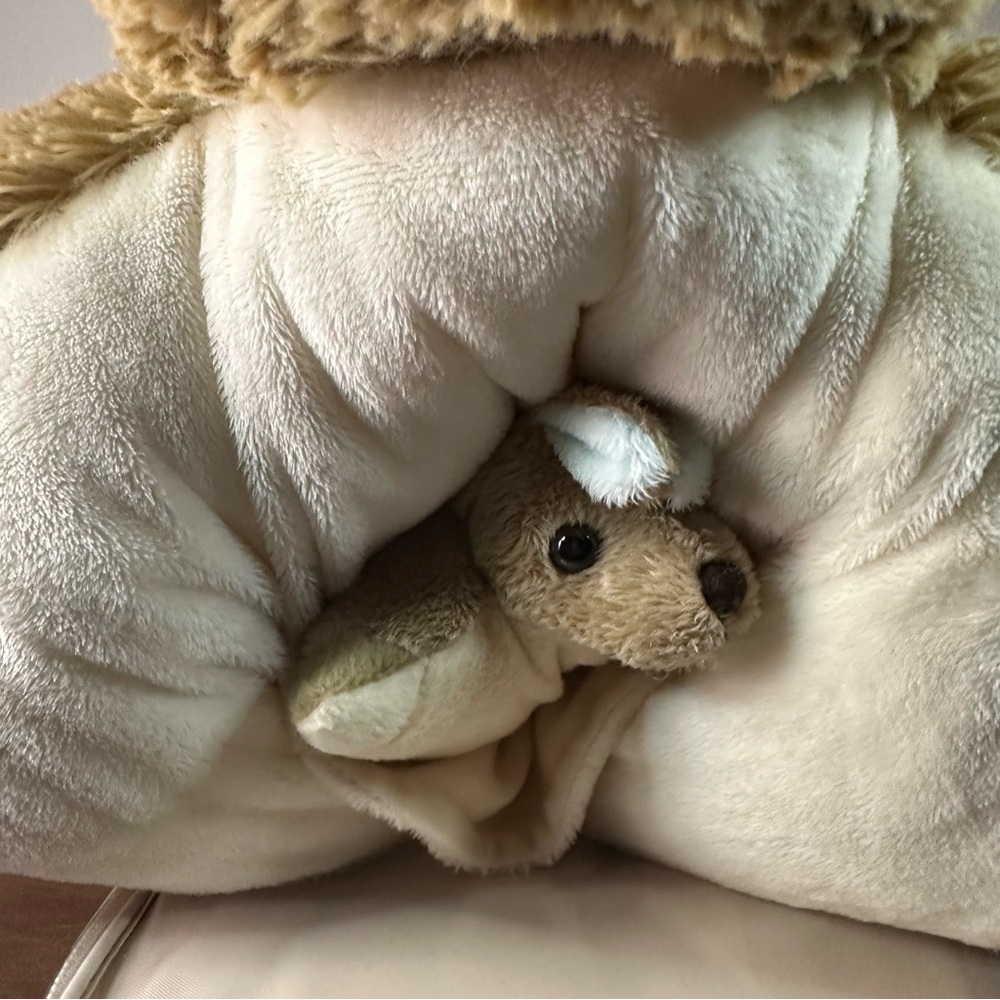Pillow Pets Kangaroo And Baby Joey Large 18” Plush Stuffed Toy Rare - Picture 9 of 13